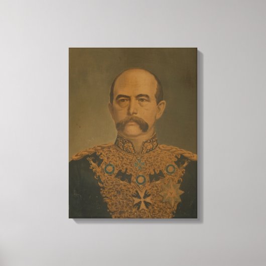Prins Otto von Bismarck in het uniform van Diploma Canvas Afdruk (Voorkant)