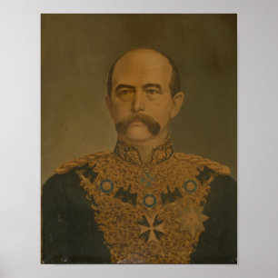 Prins Otto von Bismarck in het uniform van Diploma Poster