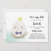 Prins Paasei Baby shower Uitnodiging - Spring (Voorkant)