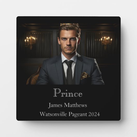 Prins Pageant Plaque Fotoplaat (Voorkant)