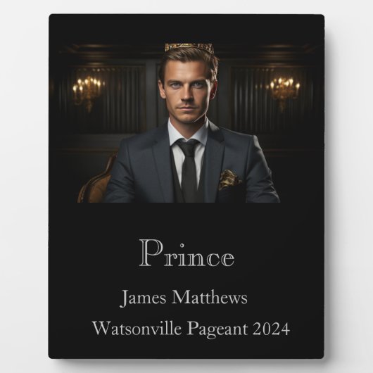 Prins Pageant Plaque Fotoplaat (Voorkant)