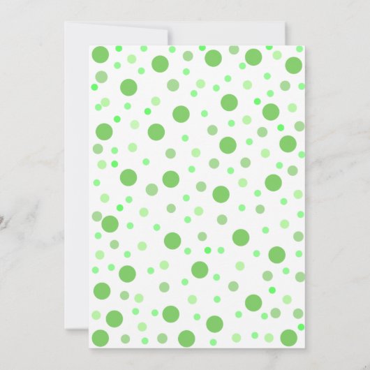 Prins prins Eerste partij schattig groen Kaart (Achterkant)