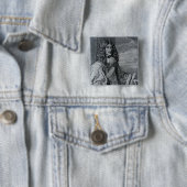 Prins Rupert van de Rijn Vierkante Button 5,1 Cm (In situ)