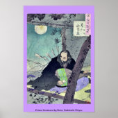 Prins Semimaru, van Taiso, Yoshitoshi Ukiyoe Poster (Voorkant)