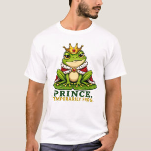 Prins. Tijdelijk kikker. Grappige kikkerprins T-shirt
