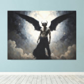 Prins van de Hel Lucifer Canvas Afdruk (Insitu (Houten vloer))
