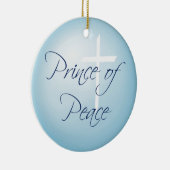 Prins van de Vrede, met kerstmis Keramisch Ornament (Rechts)