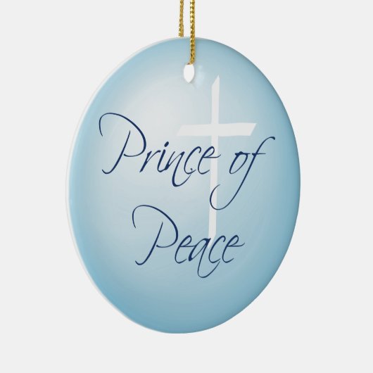 Prins van de Vrede, met kerstmis Keramisch Ornament (Rechts)
