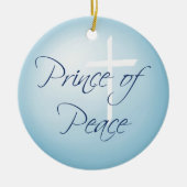 Prins van de Vrede, met kerstmis Keramisch Ornament (Voorkant)