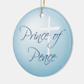 Prins van de Vrede, met kerstmis Keramisch Ornament (Links)