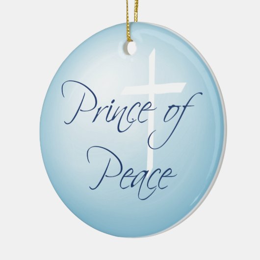 Prins van de Vrede, met kerstmis Keramisch Ornament (Links)