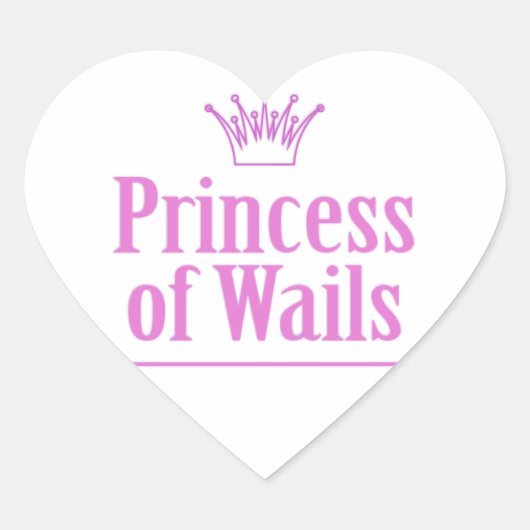Prins van draadjes / prinses van zeilen v2 hart sticker (Voorkant)