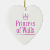 Prins van draadjes / prinses van zeilen v2 keramisch ornament (Rechts)