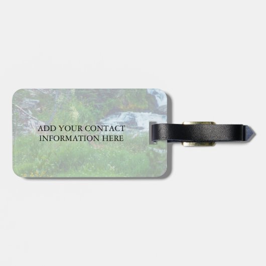 Prins van het bos bagagelabel (Achterkant horizontaal)