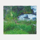 Prins van het bos fleece deken (Voorkant (Horizontaal))