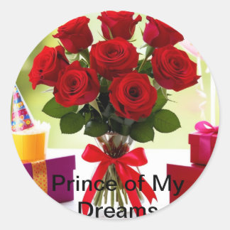 Prins van mijn dromen ronde sticker