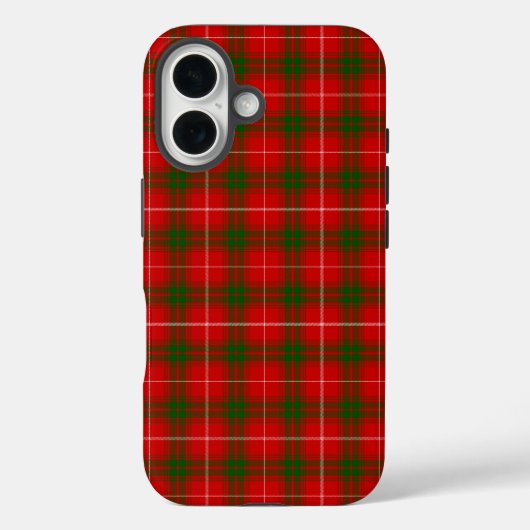 Prins van Rothesay tartan rode groene vlecht Case-Mate iPhone Case (Achterkant)