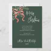 Prins Van Vrede Script Boog Foto Kerstmis Feestdagenkaart (Achterkant)