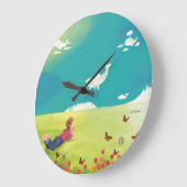 PRINS VAN WALVISSEN KIJKEN NAAR Acryl Muurklok Grote Klok (Hoek)