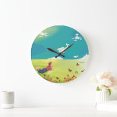 PRINS VAN WALVISSEN KIJKEN NAAR Acryl Muurklok Grote Klok (Huis)