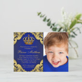 Prins Verjaardag Uitnodigingen (Staand voorkant)