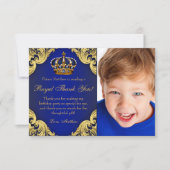 Prins Verjaardagsfeest Dank u kaarten (Voorkant)