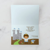 Prins Verjaardagsfeest Gevouwen Kaart (Binnen)