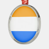 Prins vlag metalen ornament (Links)