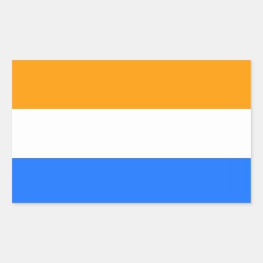 Prins Vlag Nederlands symbool Holland Rechthoekige Sticker (Voorkant)