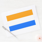 Prins Vlag Nederlands symbool Holland Rechthoekige Sticker (Envelop)