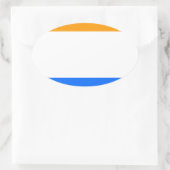 Prins vlag ovale sticker (Tas)