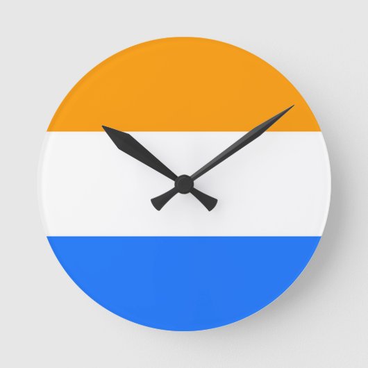 Prins vlag ronde klok (Voorkant)