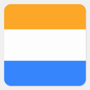 Prins vlag vierkante sticker