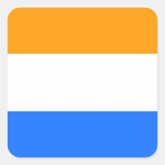 Prins vlag vierkante sticker (Voorkant)