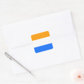 Prins vlag vierkante sticker (Envelop)