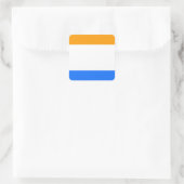 Prins vlag vierkante sticker (Tas)