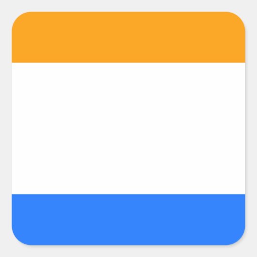 Prins vlag vierkante sticker (Voorkant)