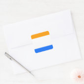 Prins vlag vierkante sticker (Envelop)