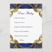 Prins wenst Baby Advieskaart (Achterkant)