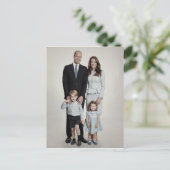 Prins William en familie dec 2017 gestileerd Briefkaart (Staand voorkant)