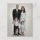 Prins William en familie dec 2017 gestileerd Briefkaart (Voorkant)
