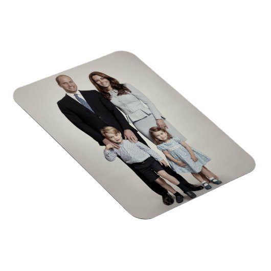 Prins William en familie dec 2017 gestileerd Magneet (Rechterzijde)