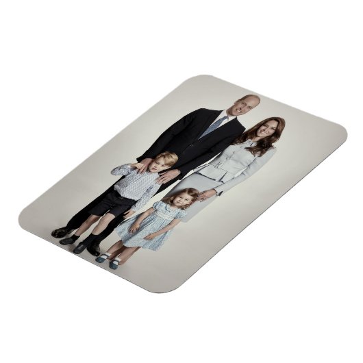 Prins William en familie dec 2017 gestileerd Magneet (Linkerzijde)