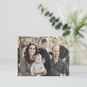 Prins William en familie dec 2018 gestileerd Briefkaart (Staand voorkant)