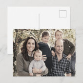 Prins William en familie dec 2018 gestileerd Briefkaart (Voorkant / Achterkant)
