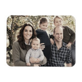 Prins William en familie dec 2018 gestileerd Magneet (Horizontaal)
