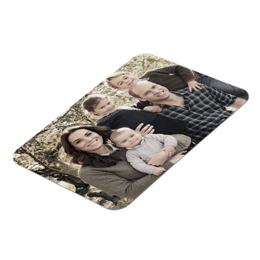 Prins William en familie dec 2018 gestileerd Magneet (Linkerzijde)