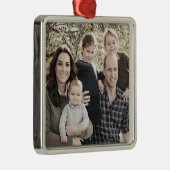 Prins William en familie dec 2018 gestileerd Metalen Ornament (Rechts)