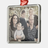Prins William en familie dec 2018 gestileerd Metalen Ornament (Links)