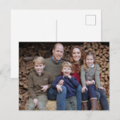 Prins William en familie dec 2020 gestileerd Briefkaart (Voorkant / Achterkant)